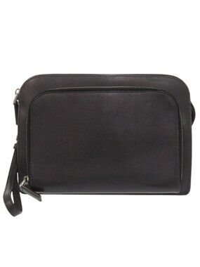 Prada Leather Black Clutch